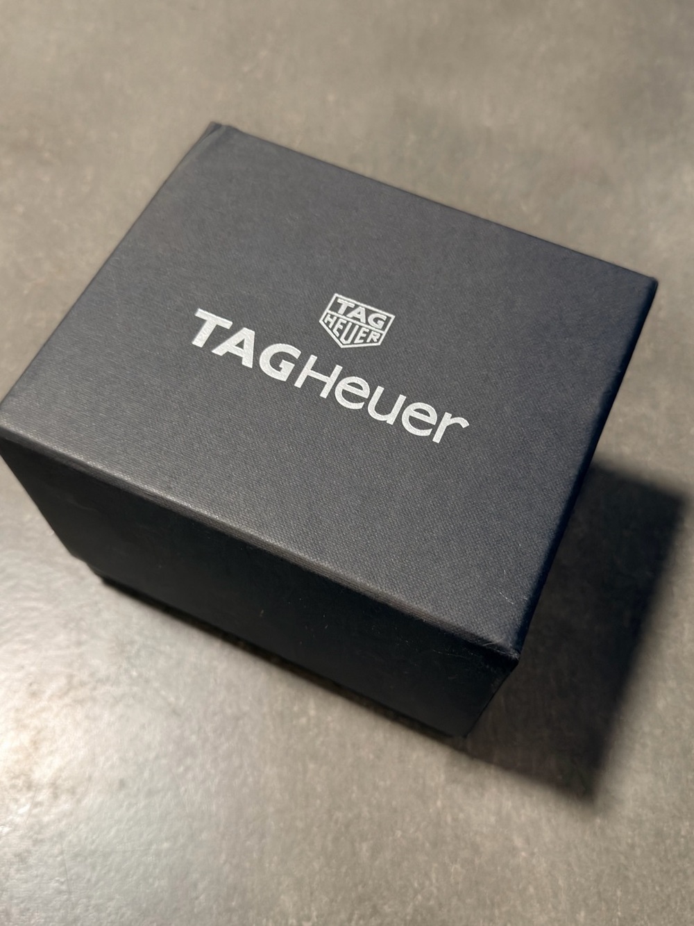 Tag Heuer Black Box with Silver Logo ( includes booklet )